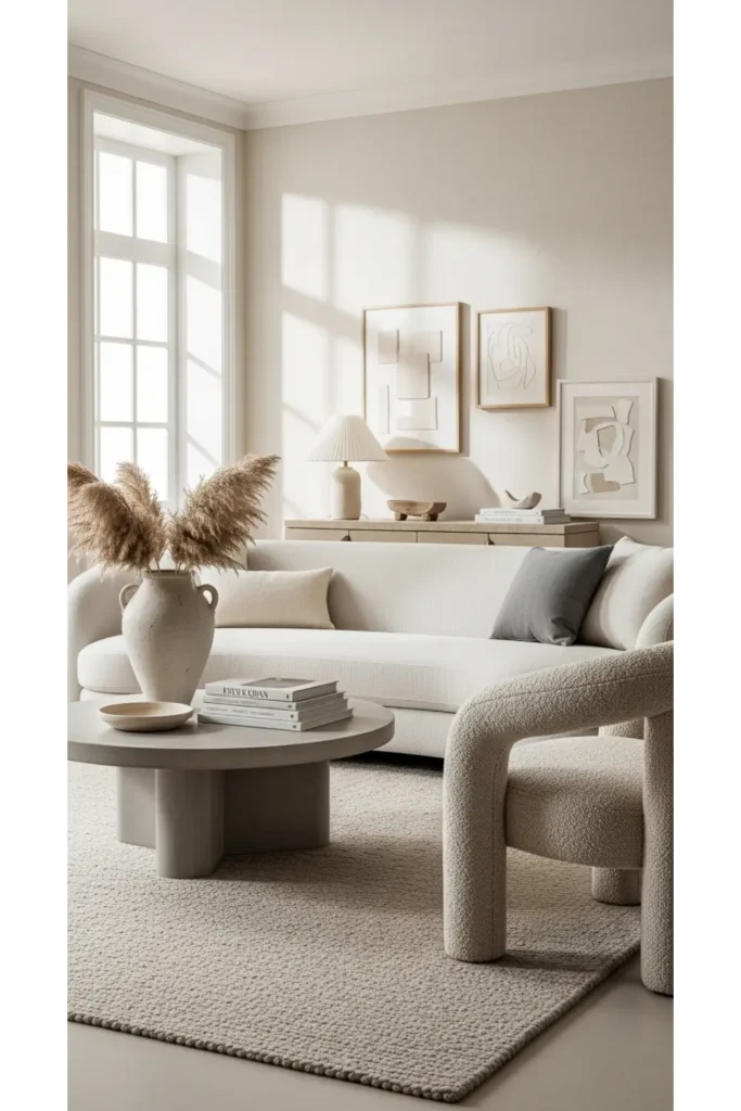 Soft Neutrals With Sculptural Balance