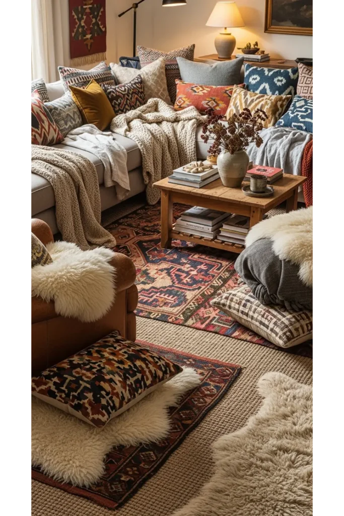 22+ Living Room Ideas That Refresh Any Style 22 Soft Textiles for Comfort