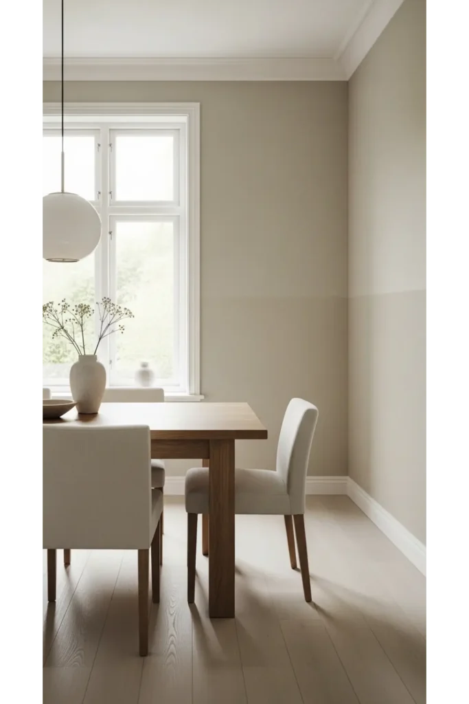 Soft Wall Colors Around the Table