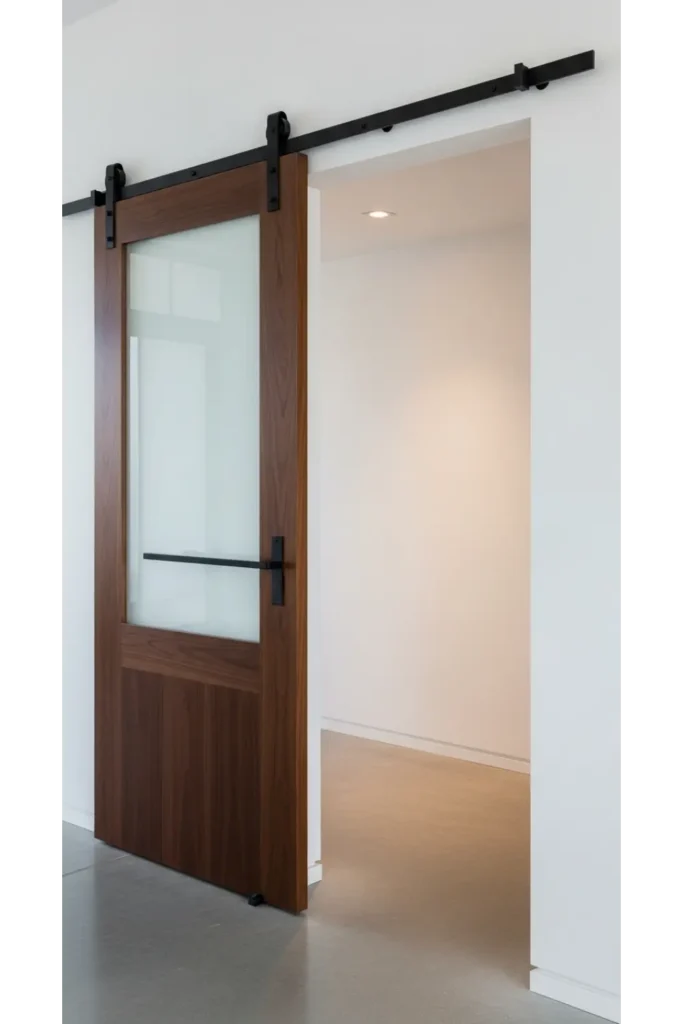 Statement Barn Doors with Modern Finish