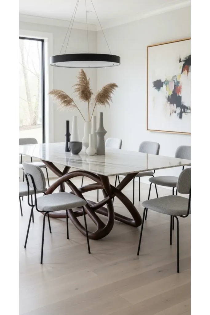 Statement Base Dining Table