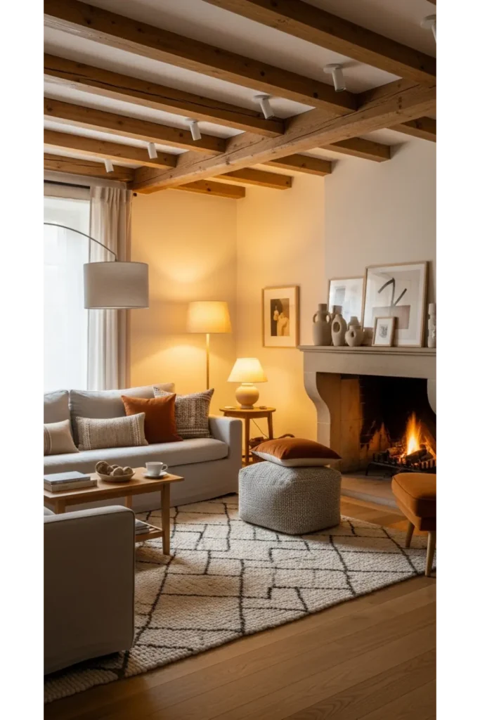 22+ Cosy Living Room Ideas Comfortable Stylish 8 Statement Ceiling Design for Added Warmth