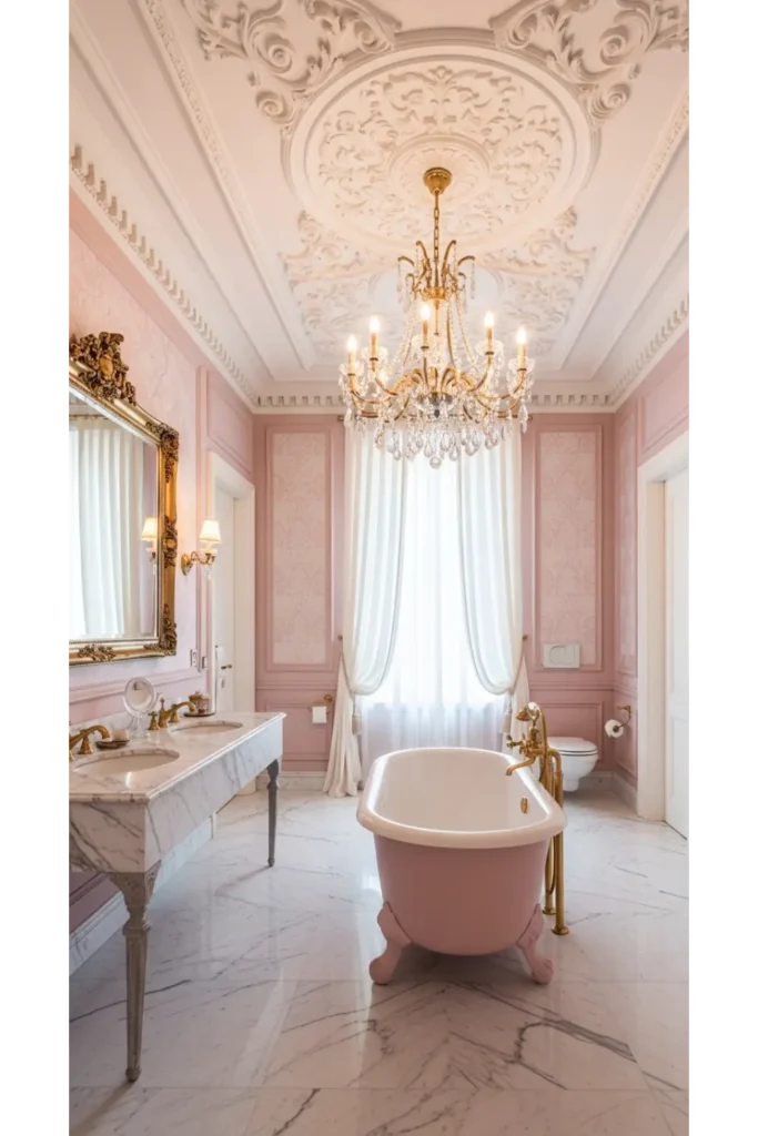 Statement Ceiling Luxury Bathroom