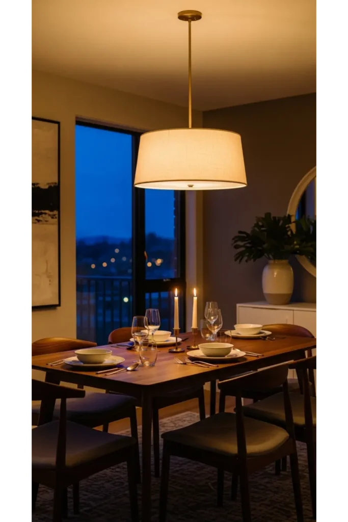 Statement Pendant with Warm Glow