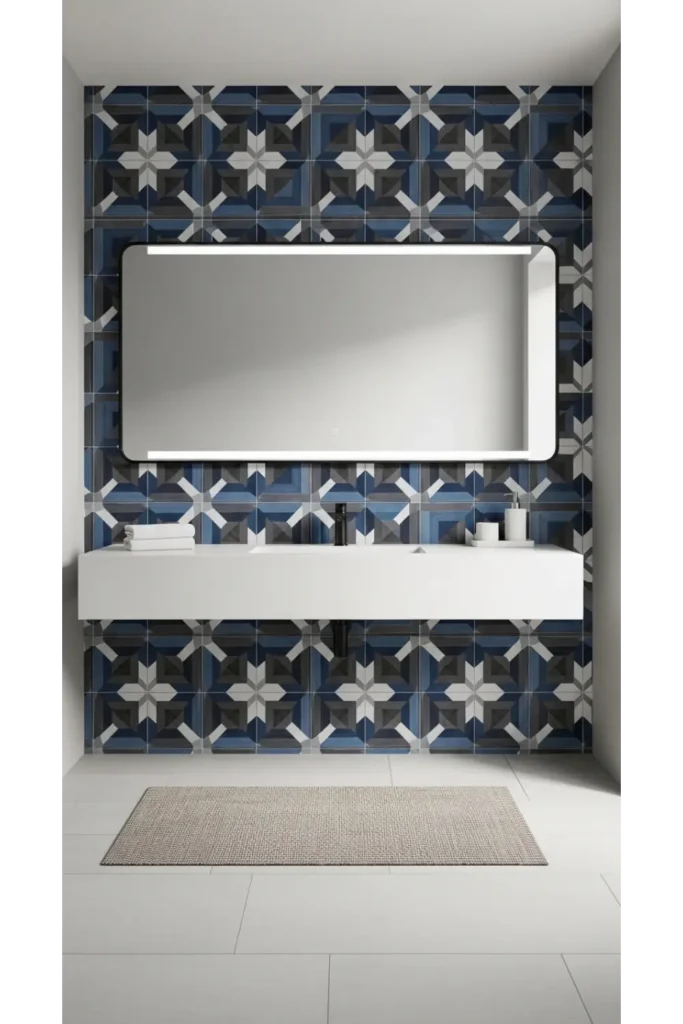 Statement Tile Accent Wall