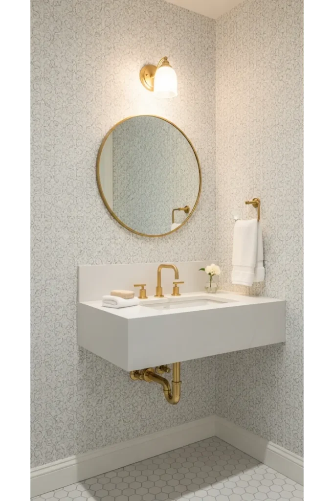 Statement Wall With Subtle Pattern