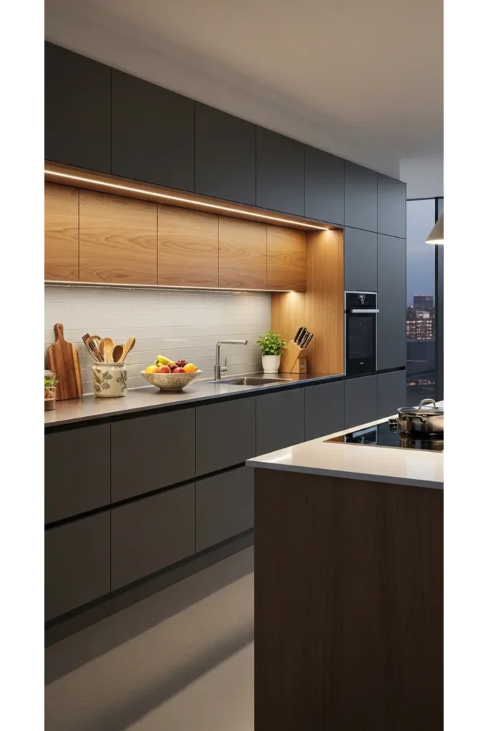 23 Modular Kitchen Design Inspirations For Efficiency 13 Task Lighting for Work Zones