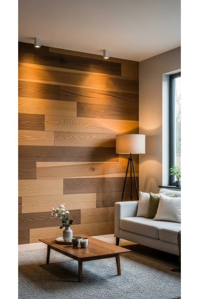 23+ Living Room Inspiration Ideas for Cozy Homes 21 Textured Accent Walls