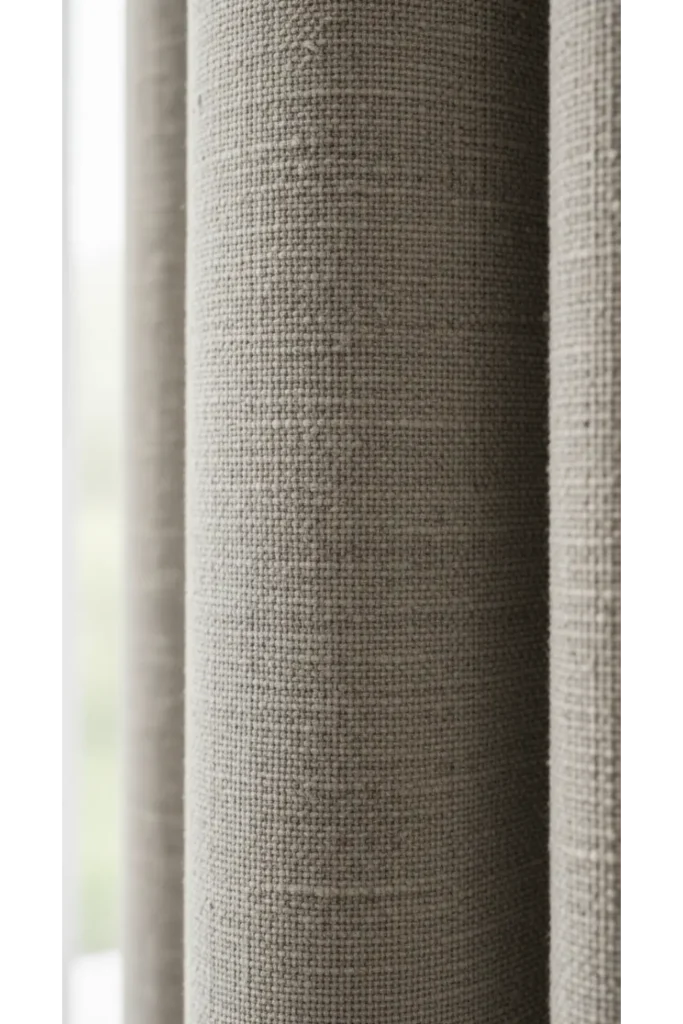 Curtains Living Room Inspirations 21+ Cozy Ideas That Add Privacy 6 Textured Curtains with Subtle Weave