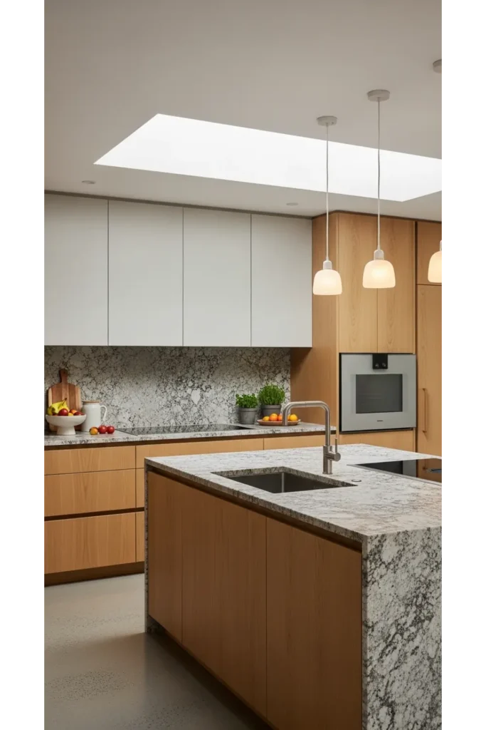 24 Open Kitchen Design Concepts For Spacious Living 22 Textured Minimalism