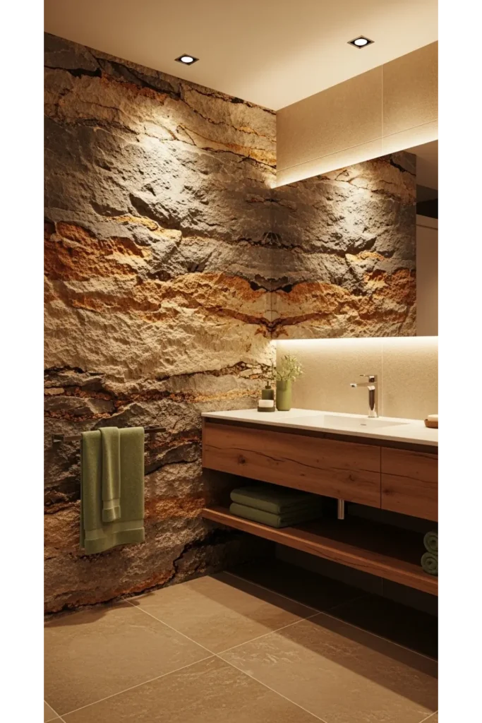 Textured Stone Feature Wall