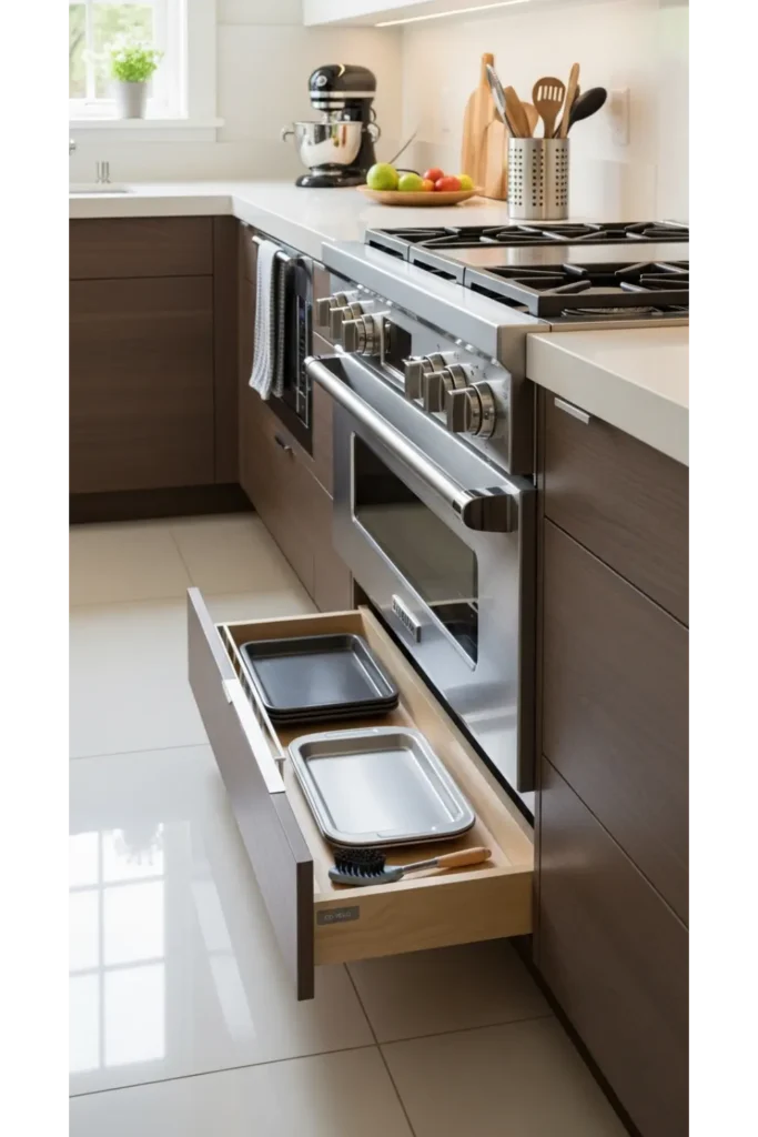 21 Small Kitchen Organization Hacks for Tiny Spaces 12 Toe Kick Drawers