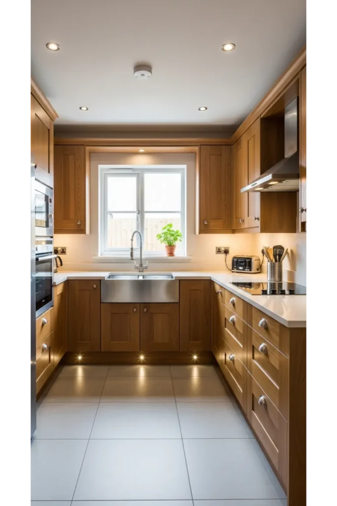 23 Modular Kitchen Design Inspirations For Efficiency 4 U-Shaped Modular Kitchen for Maximum Storage