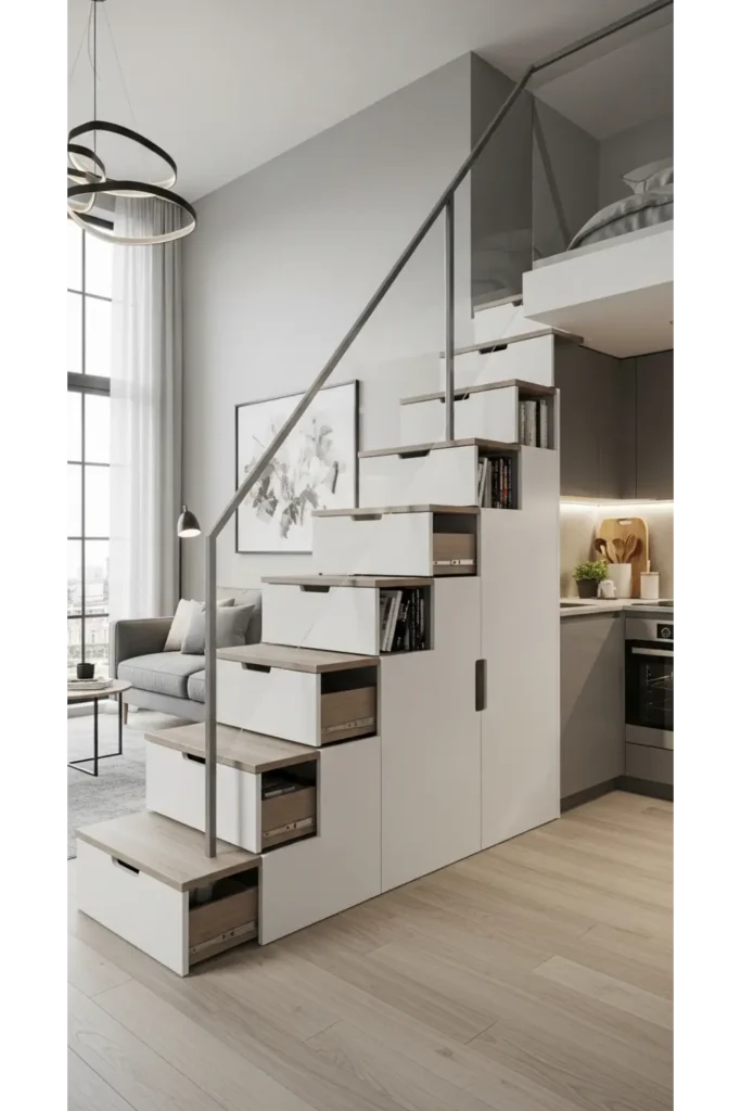 24 Tiny Loft Concepts for Small Budgets 15 Under Stair Storage Loft