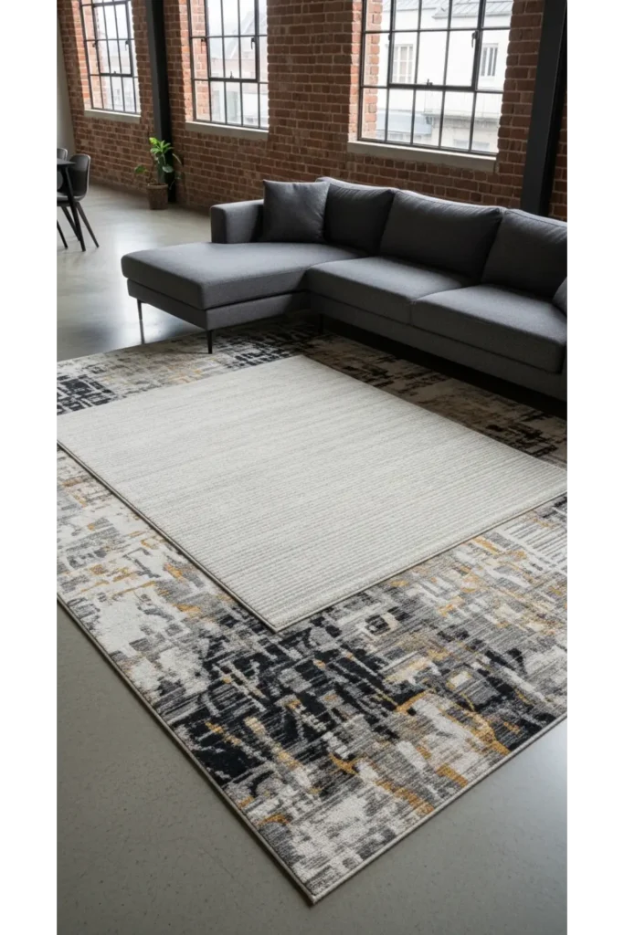 Use Area Rugs to Anchor Furniture