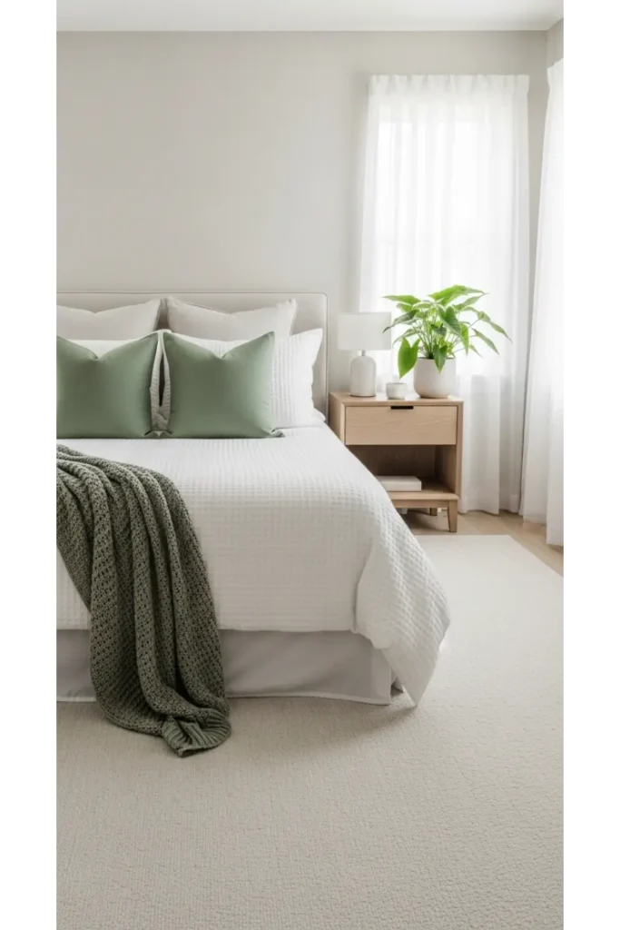 20+ bedroom inspo tips to transform your sleeping space 19 Use a Soft Color Accent