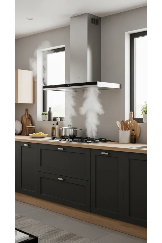 23 Modular Kitchen Design Inspirations For Efficiency 21 Ventilation and Chimney Placement