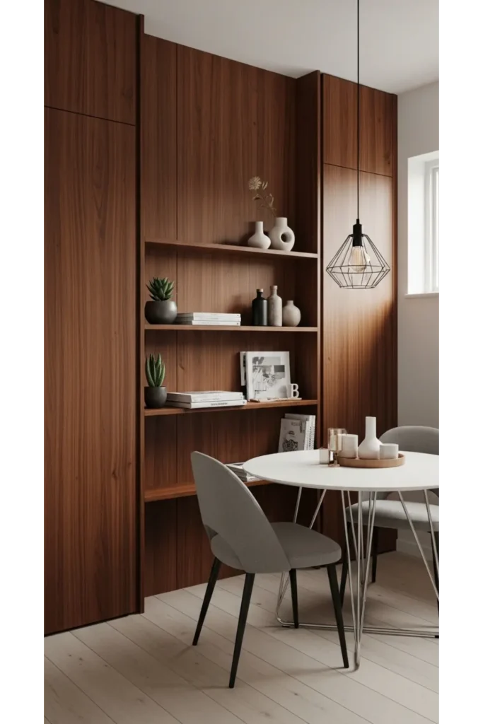 24+ Small Dining Room Ideas That Maximize Space 11 Vertical Wall Features That Lift the Eye