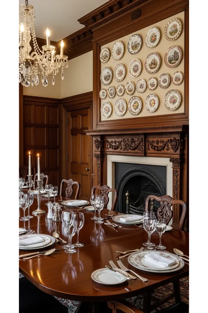 Vintage Plates as Decorative Display