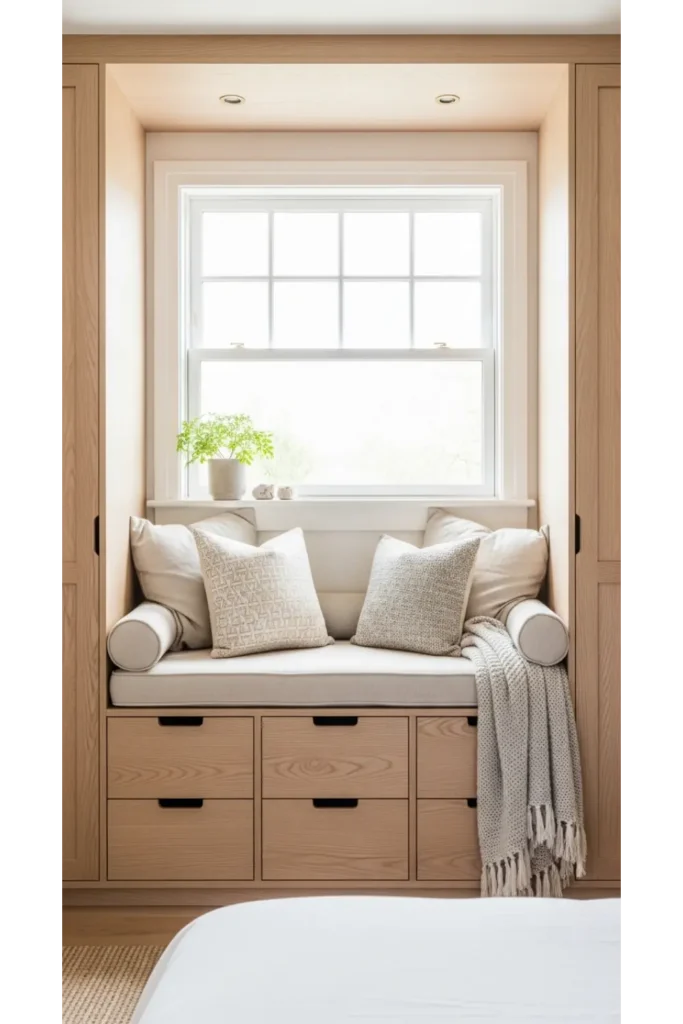 Wardrobe With Built In Seating Nook
