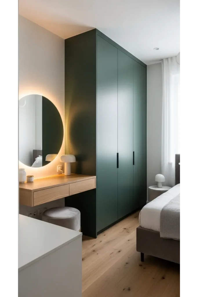 Wardrobe With Integrated Vanity Unit
