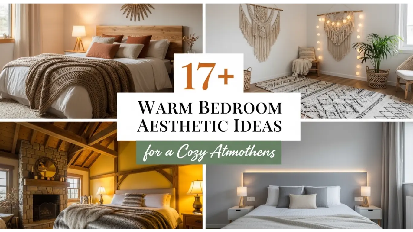 17+ Warm Bedroom Aesthetic Ideas for a Cozy Atmosphere 1 Warm Bedroom Aesthetic Ideas