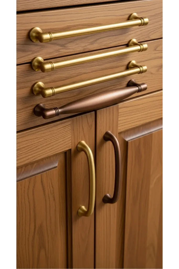 20 Earthy Kitchen Ideas For Natural And Warm Interiors 12 Warm Metal Hardware