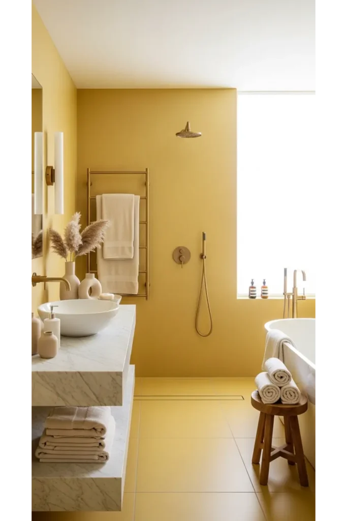 Warm Metallic Fixtures for Subtle Glamour