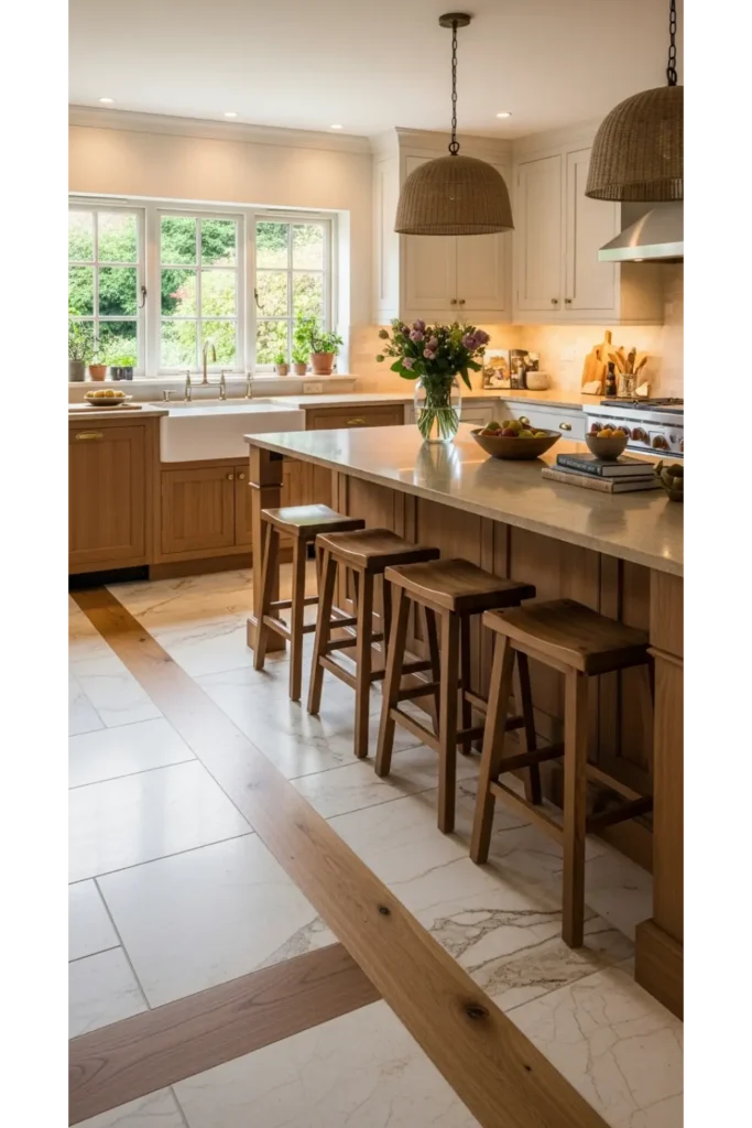 20 Earthy Kitchen Ideas For Natural And Warm Interiors 7 Warm Neutral Flooring