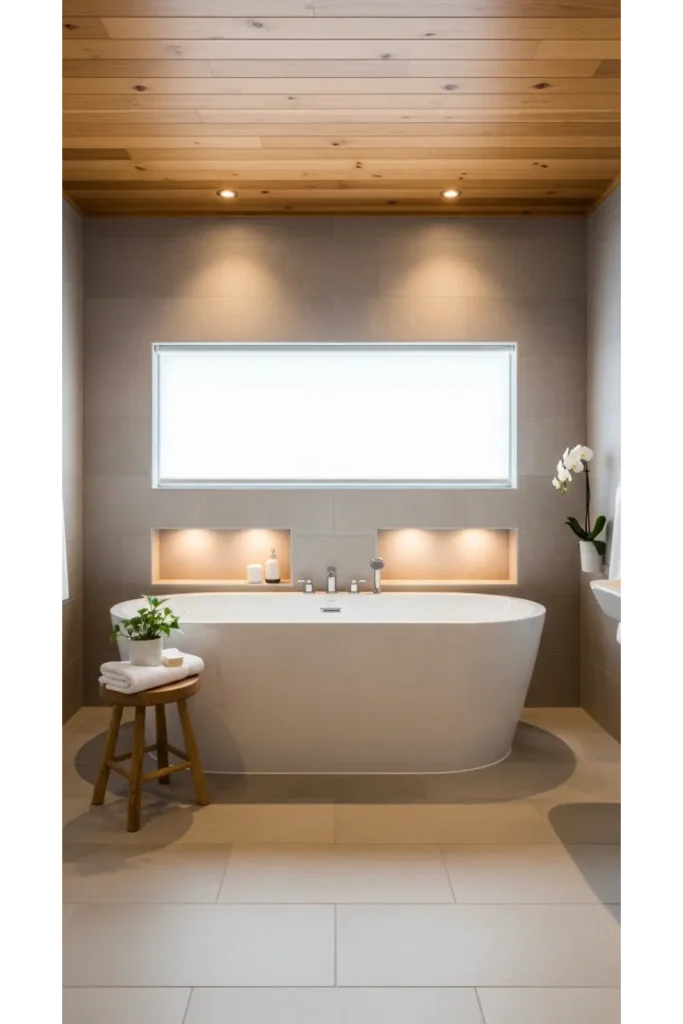 Warm Wood Ceiling Detail