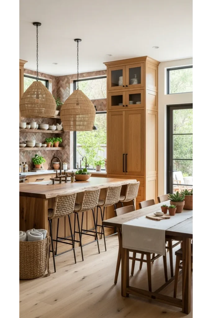 24 Open Kitchen Design Concepts For Spacious Living 12 Warm Wood Elements For Balance
