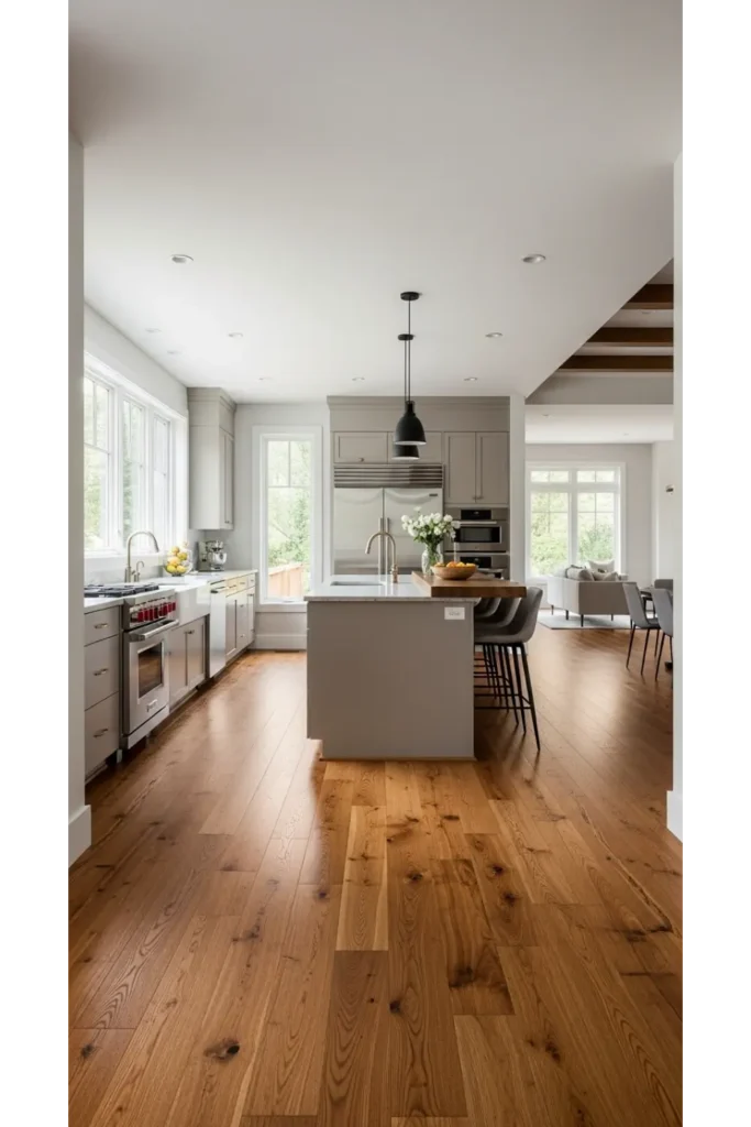 Wood Flooring That Grounds the Space