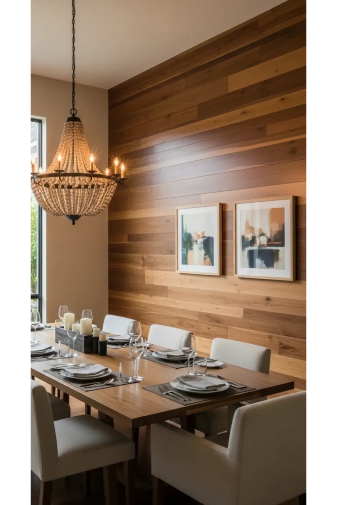 Wood Wall Accents for Warmth