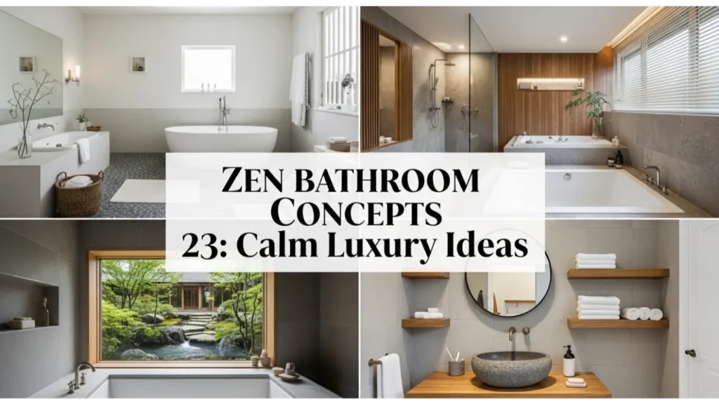 Zen Bathroom Concepts 23: Calm Luxury Ideas 6 Zen Bathroom Concepts