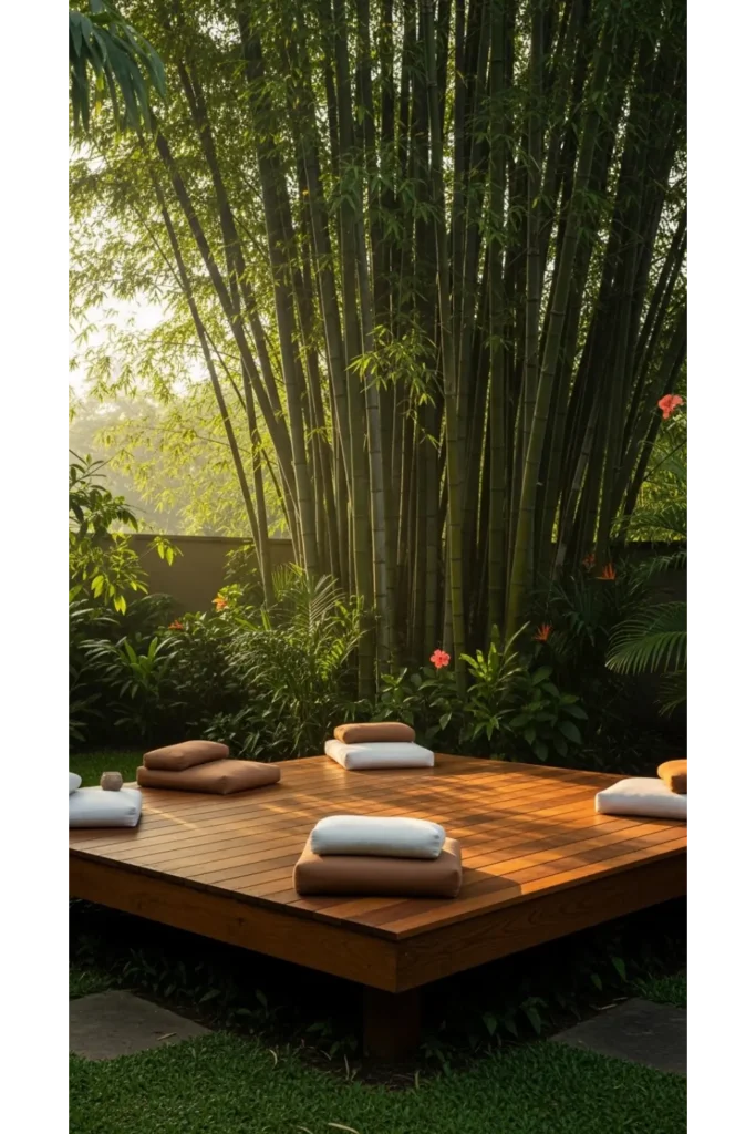 Balinese Inspired Outdoor Living 24 Designs 13 Zen Meditation Platform