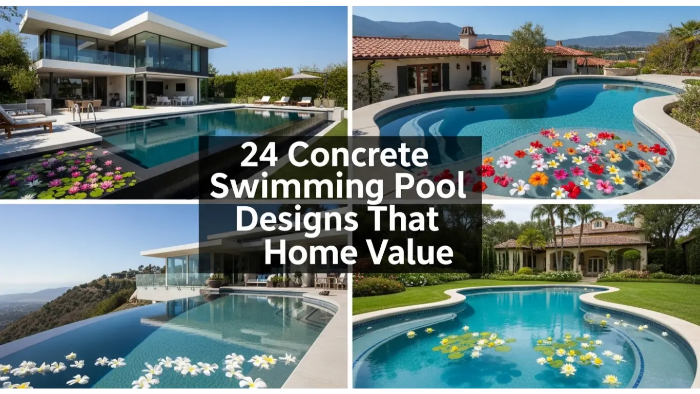 concrete swimming pool designs