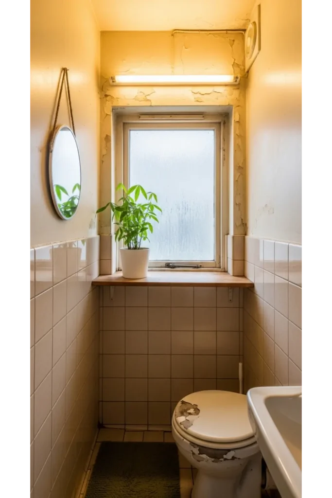 23 Tiny Bathroom Ideas to Make Your Space Look Bigger 21 Add Plants for Freshness