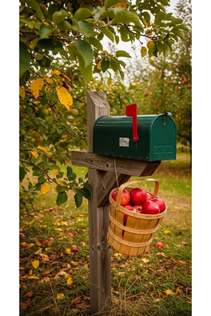 Fall Mailbox Decor Ideas For Cozy Curb Appeal 23 6 Apple Basket Charm Theme