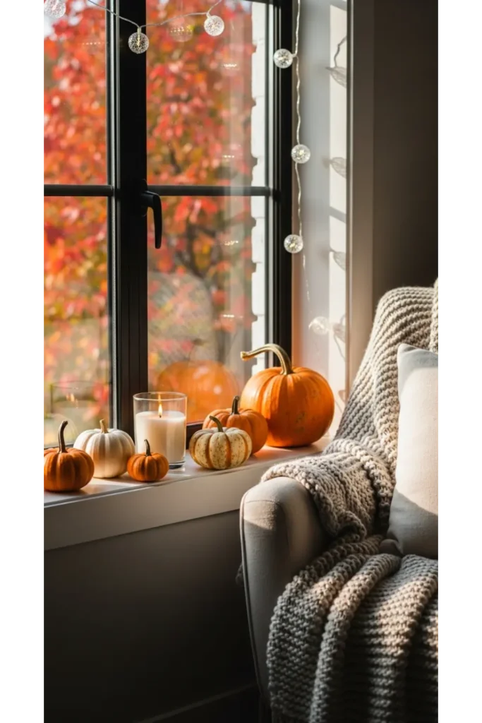 Modern Fall Decor: 23 Easy Ideas for a Cozy Home 15 Autumn Window Styling