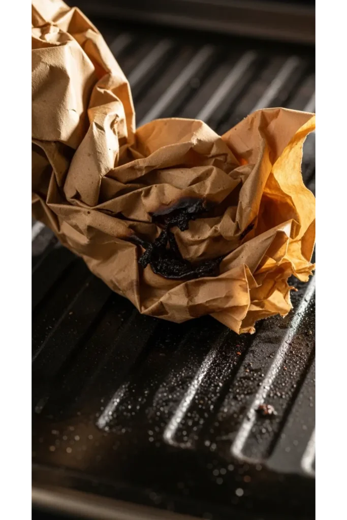 Baking Paper Scrub Technique