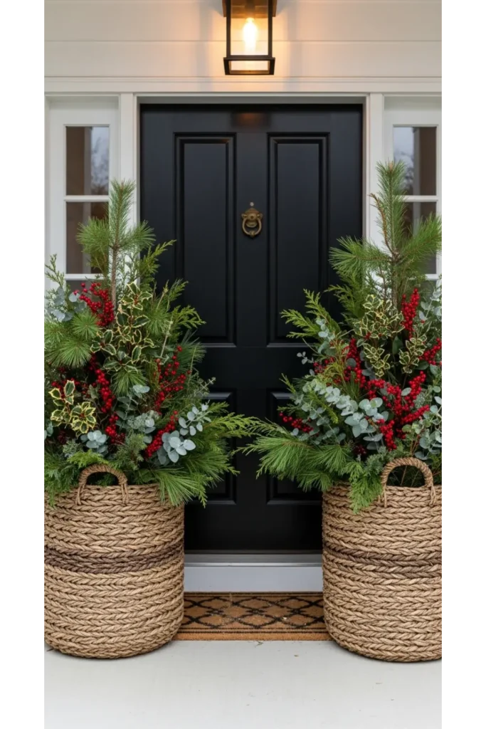 Basket Filled Winter Greens