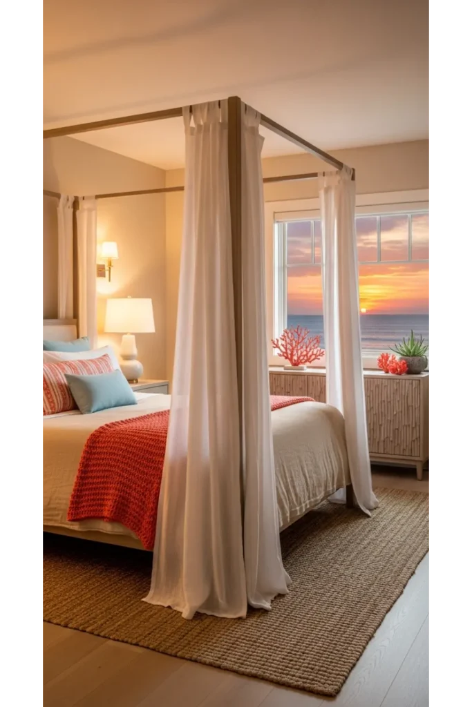 Beach Sunset Color Bedroom