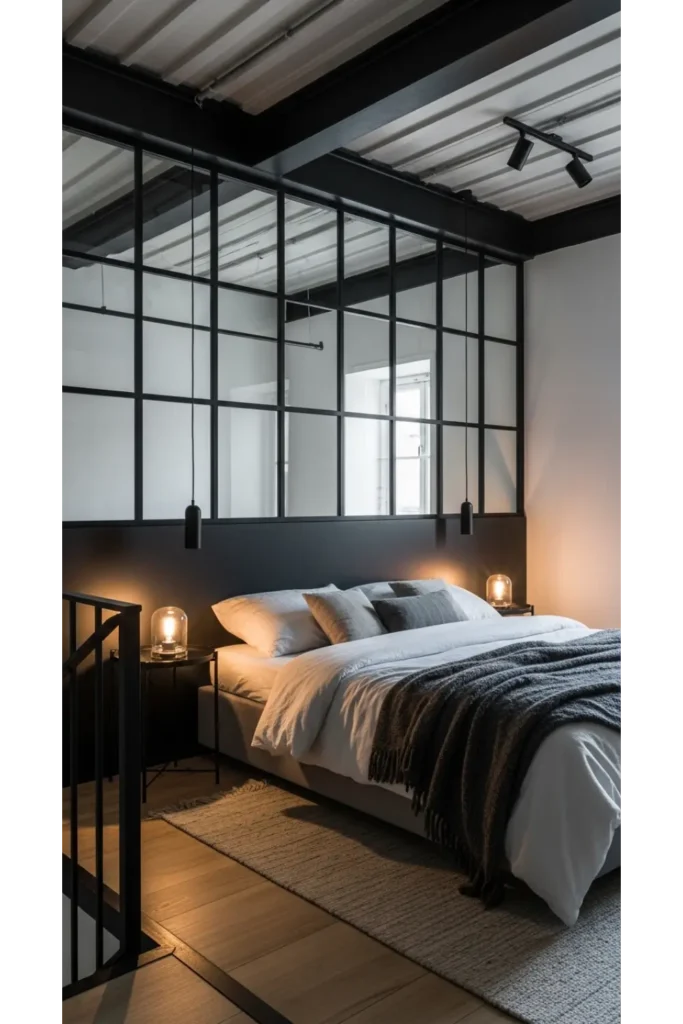 Black Framed Glass Partitions