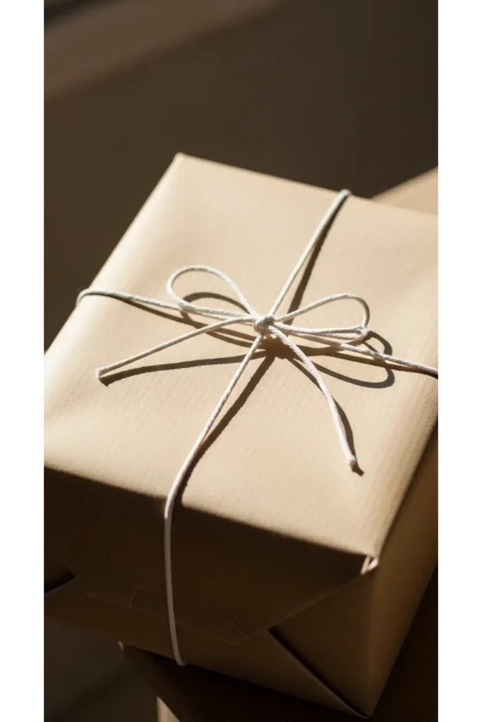 23 Minimalist Gift Wrapping Ideas Chic & Budget 2 Brown Paper with White String