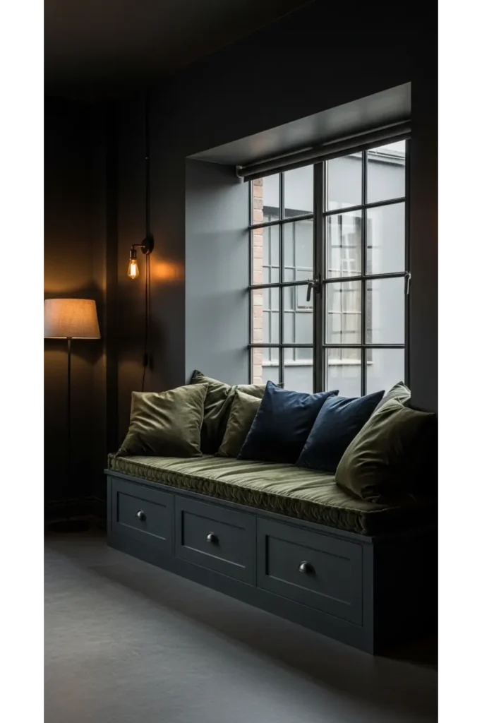 Built In Window Bench with Hidden Storage