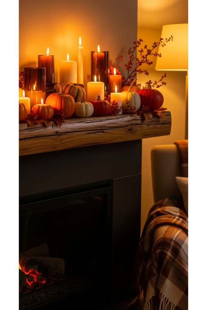 Candle Cluster Mantel