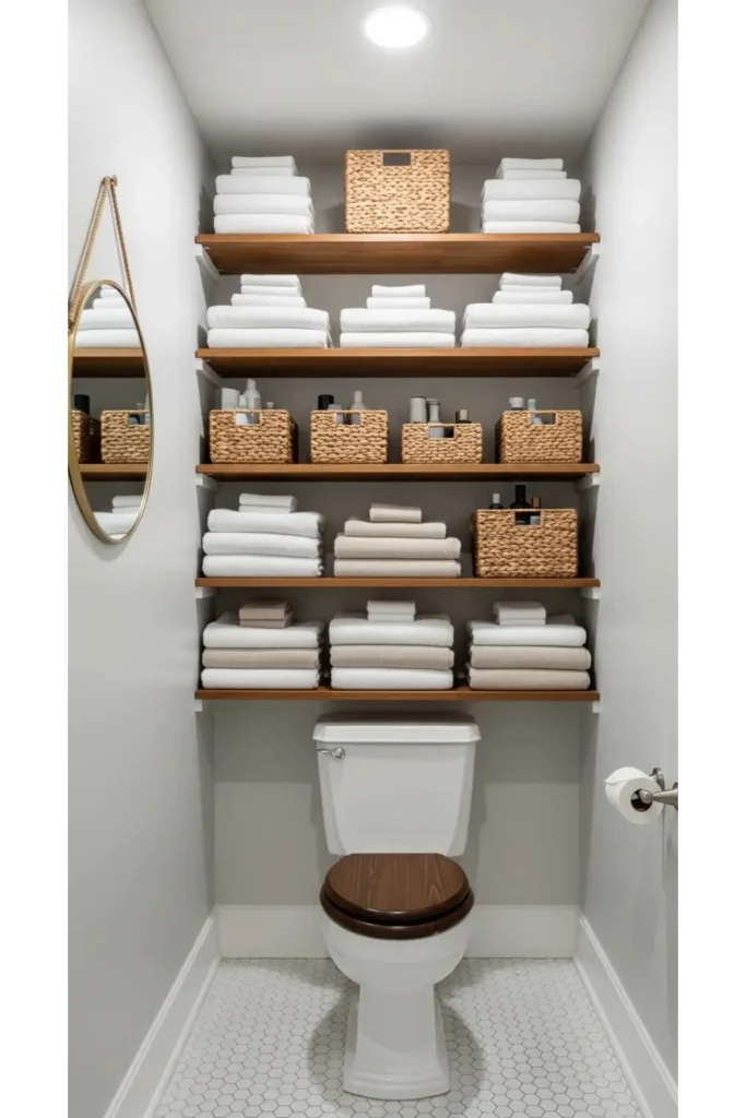 23 Tiny Bathroom Ideas to Make Your Space Look Bigger 6 Choose a Glass Shower Door