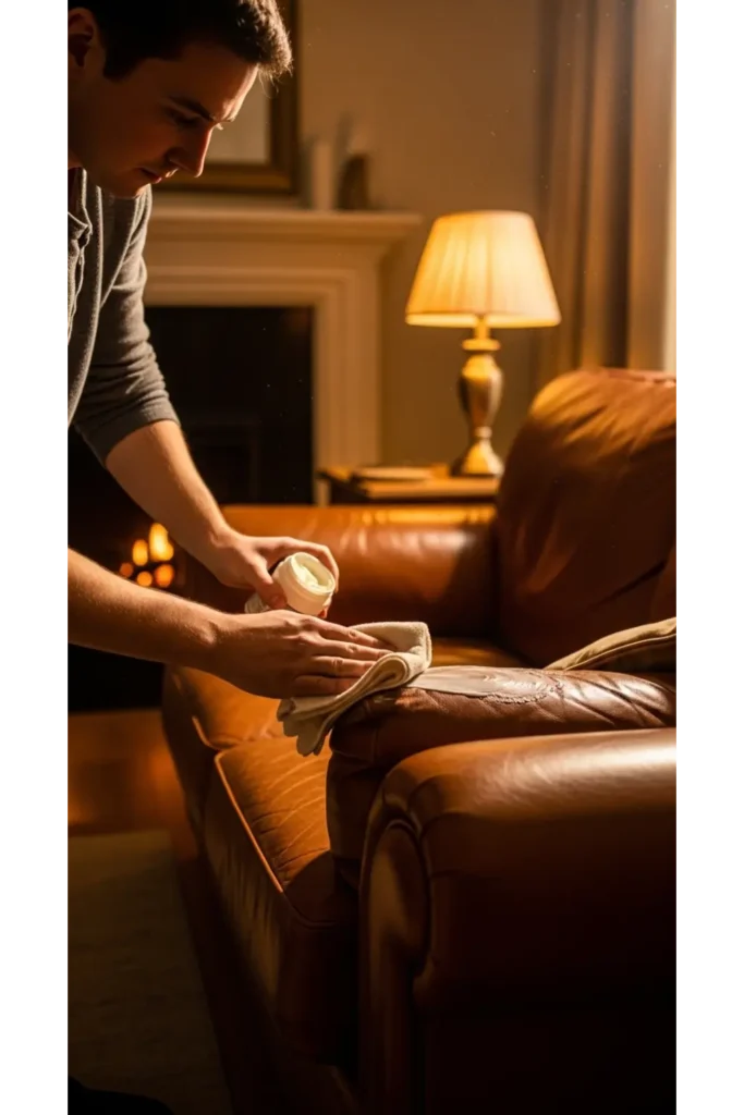 Clean Leather with Conditioner