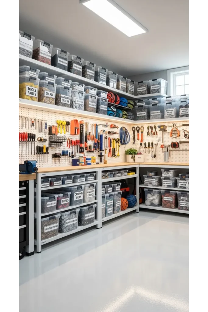  Clear Storage Bins System