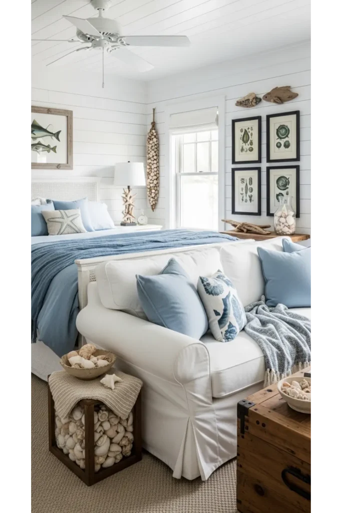 Coastal Cottage Bedroom Charm